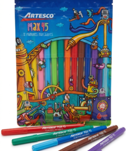 Marcadores Max 45 12 unidades marca Artesco
