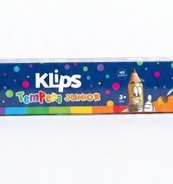 Tempera junior de 6 colores 15ml marca klips pincel+paleta