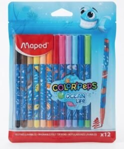 Marcadores Colorpeps ocean life 12 unidades marca Maped