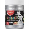 Tempera metálica plateada colorpeps marca maped no tóxico