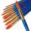 Pincel punta redonda nylon sintético  no. 8 marca Artesco unidad