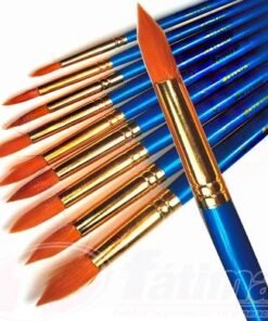 Pincel punta redonda nylon sintético  no. 14 marca Artesco unidad