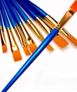 Pincel punta plana nylon sintético  no. 2 marca Artesco unidad