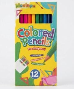 Crayones de madera 12 unidades marca movinpe