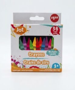 Crayones de cera 36 unidades marca jot activity importado
