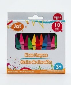 Crayones de cera neon 10 unidades marca jot activity importado