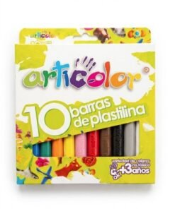 Plasticina en barra caja 10 unidades marca articolor