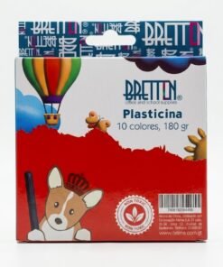 Plasticina 10 colores 180 gr marca Bretton unidad