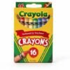 Crayones de cera 16 unidades Marca Crayola