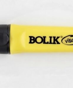 Marcador resaltador color amarillo marca Bolik