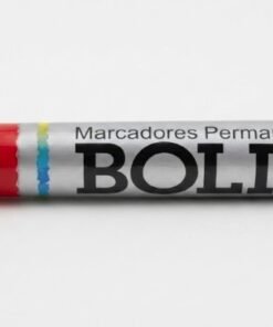 Marcador permanente color Rojo marca Bolik