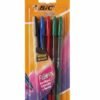 Set de lapiceros cristal fashion escritura suave marca Bic 4 unidades