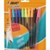 Set de lapiceros cristal intenso fashion marca Bic 10 unidades