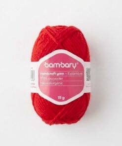 Lana de color rojo 15g marca bombary