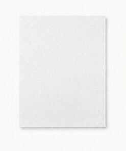 Foami con brillantina hoja carta blanco unidad