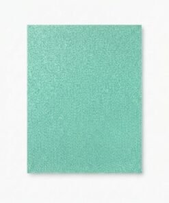 Foami con brillantina hoja carta color verde menta unidad