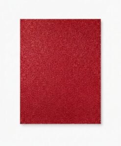 Foami con brillantina hoja carta color rojo unidad