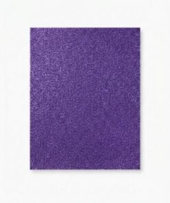 Foami con brillantina hoja carta color morado unidad