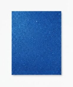 Foami con brillantina hoja carta color Azul pavo unidad