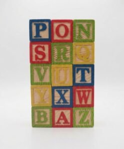 Juego de blocks de madera Numeros letras