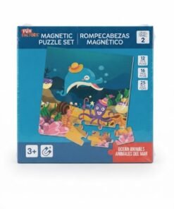Rompecabezas magnético 3 en 1 animales del mar marca Fun Factory