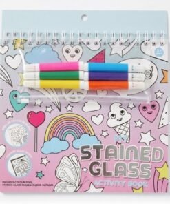 Libro de actividades para colorear con 6 marcadores pen+gear