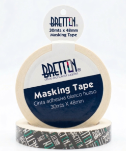 Masking Tape blanco hueso 30 mts x 48mm Bretton