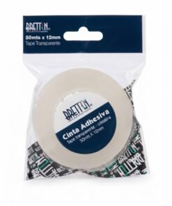 Cinta adhesiva cristal transparente 50mts x 12mm marca  Bretton