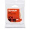 Cinta adhesiva transparente 500 1 rollo 18mm x 25mm marca scotch