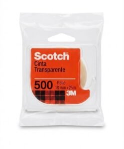 Cinta adhesiva transparente 500 1 rollo 18mm x 25mm marca scotch