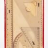Kit geométrico de reglas No.3 30 cm 4 piezas marca Baco