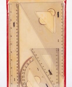 Kit geométrico de reglas No.3 30 cm 4 piezas marca Baco