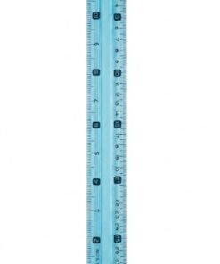 Regla de 30 cm color azul transparente marca maped