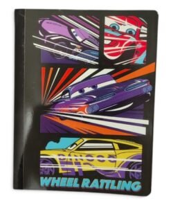 Cuaderno cosido 100 hojas con líneas kars whell rattling marca nottas