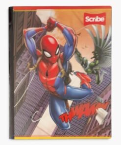 Cuaderno de Línea cosido de 100 hojas Spiderman thwamm marca scribe