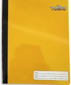 Cuaderno cosido 100 hojas Doble Línea color Amarillo marca nottas