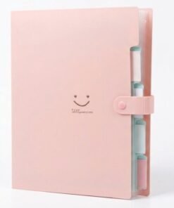 Carpeta de 4 divisiones plástico color mixto morado, rosado, celeste