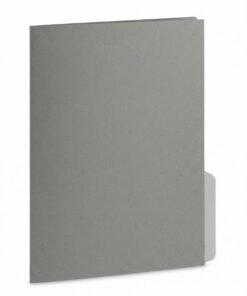 Folder de color gris tamaño carta unidad