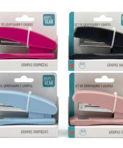 Grapadora mediana con 500 pcs colores varios Pen and Gear