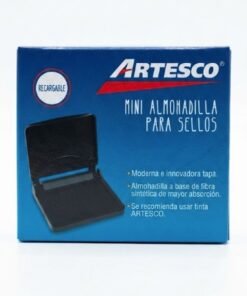 Almohadilla para sellos Mini color negro marca Artesco
