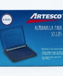 Almohadilla para sellos color azul marca Artesco