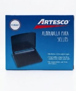 Almohadilla para sellos color negro marca Artesco