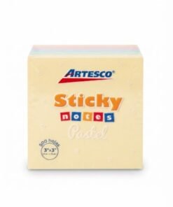 Block de notas sticky 3x3 de 5 colores marca Artesco