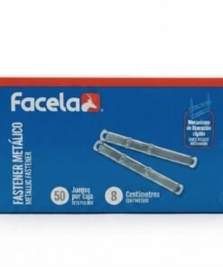 Caja de ganchos para folder 8 cm 50 unidades marca Facela