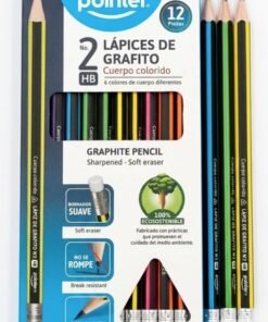 Lápiz de grafito No 2 HB triangular cuerpo colorido Pointer unidad