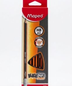 Lápiz HB No. 2 jumbo Black Peps marca Maped unidad