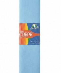 Papel crepé color celeste 2mts x 50 cm marca mis Pasitos