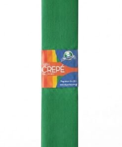 Papel crepé color verde oscuro 2mts x 50 cm marca mis Pasitos