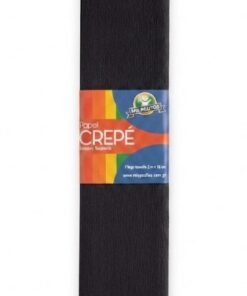 Papel crepé negro 2mts x 50 cm marca mis Pasitos