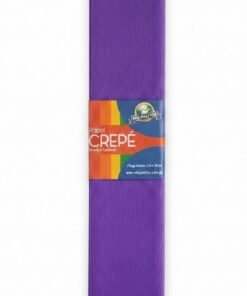 Papel crepé morado suave 2mts x 50 cm marca mis Pasitos